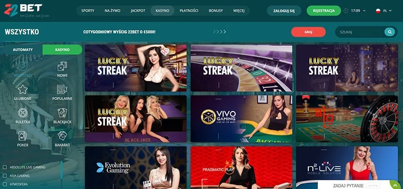 22bet kasyno na żywo 22bet kasyno na żywo