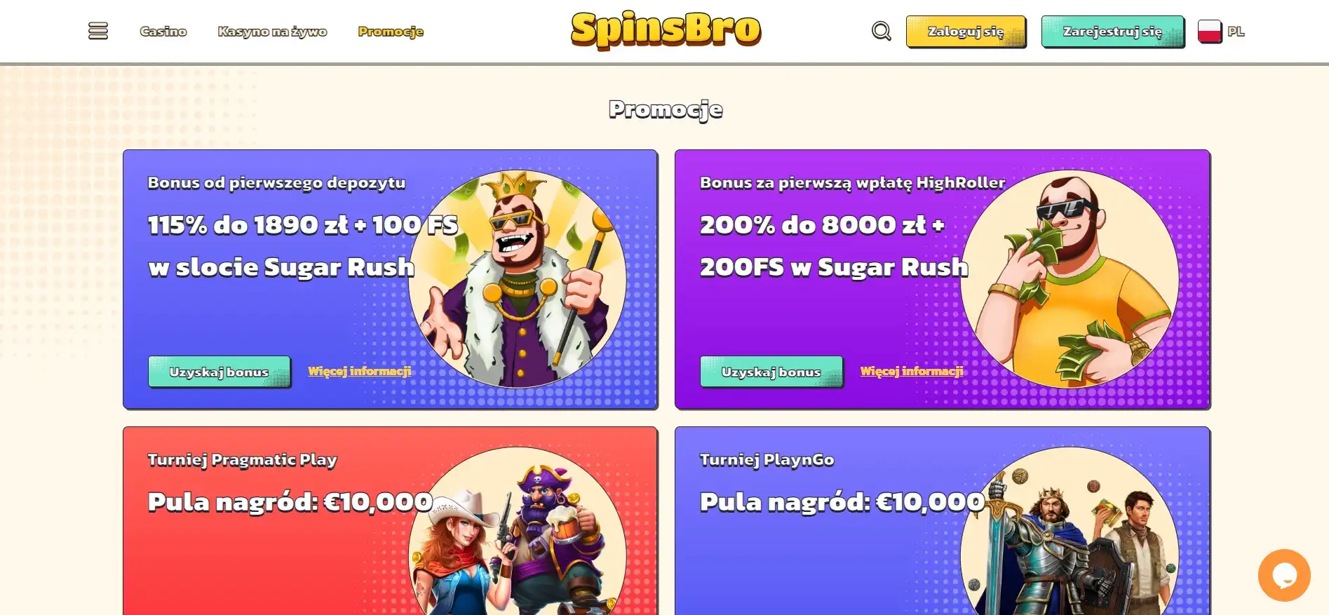 Bonusy SpinsBro