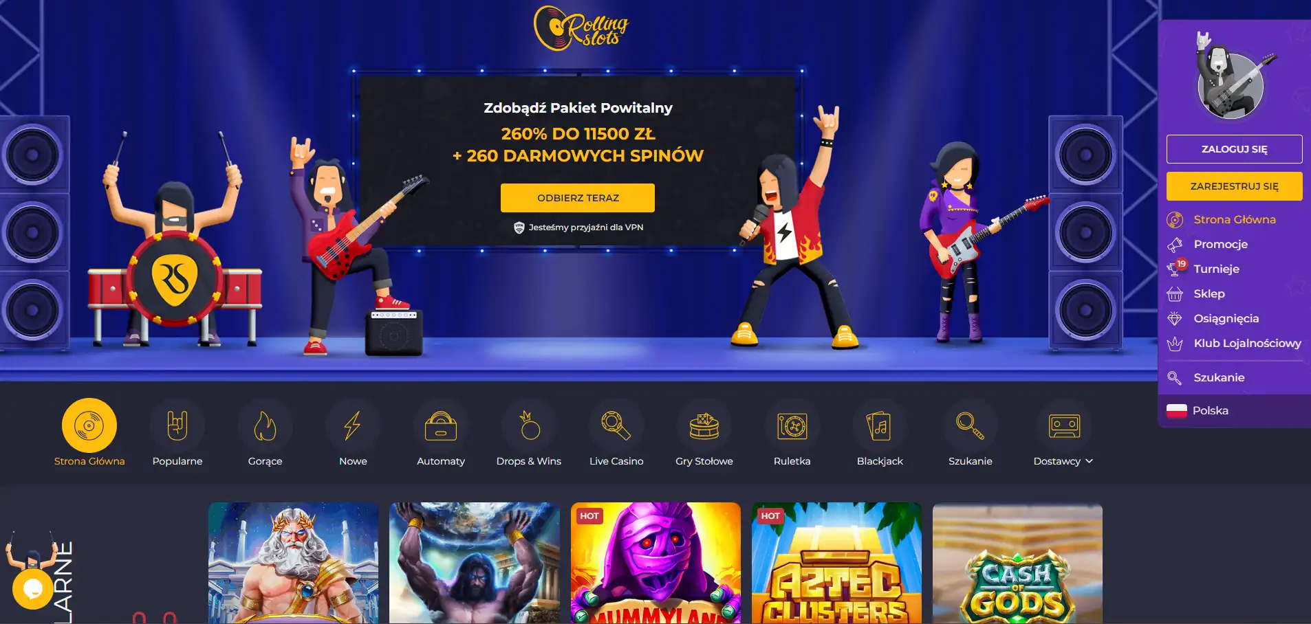Kasyno online Rolling Slots