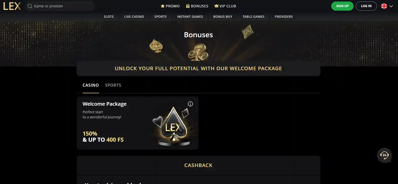 Bonusy Lex