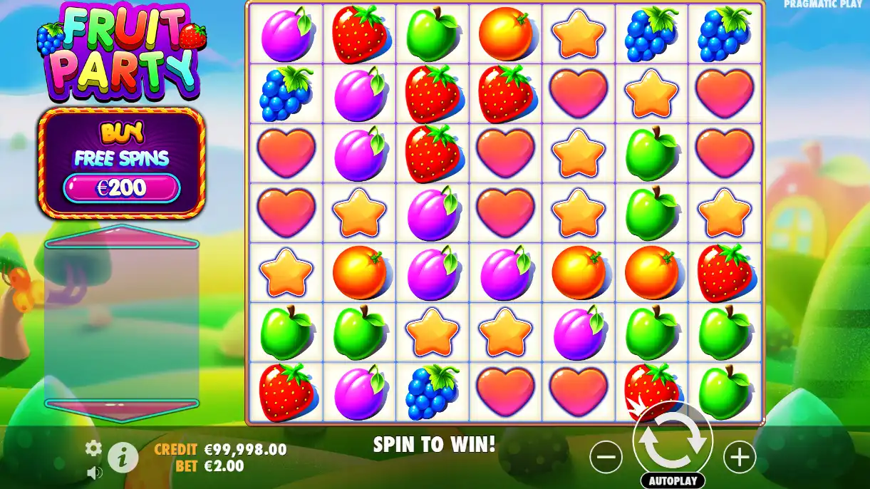 Booming Games proponuje niecodzienny automat, gdzie wysokie zmienności i funkcje dodawania wartości do wygranych są na wyciągnięcie ręki. Gra Fruit Party