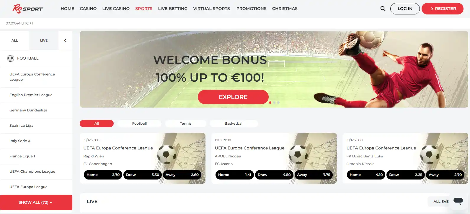 Zakłady sportowe RealSpin