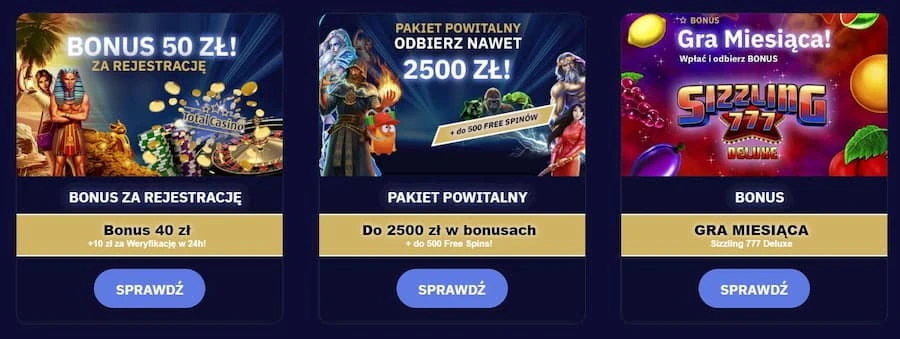 Total Casino premie i bonusy Total Casino premie i bonusy