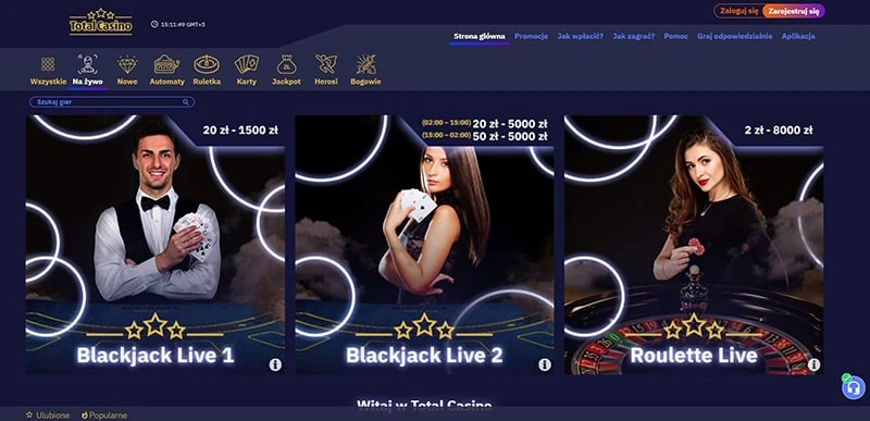 Total Casino kasyno na zywo Total Casino kasyno na zywo