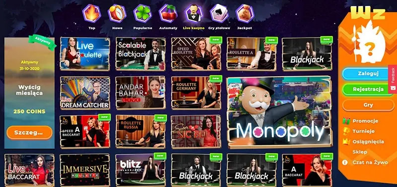 Weekly reload wazamba live casino